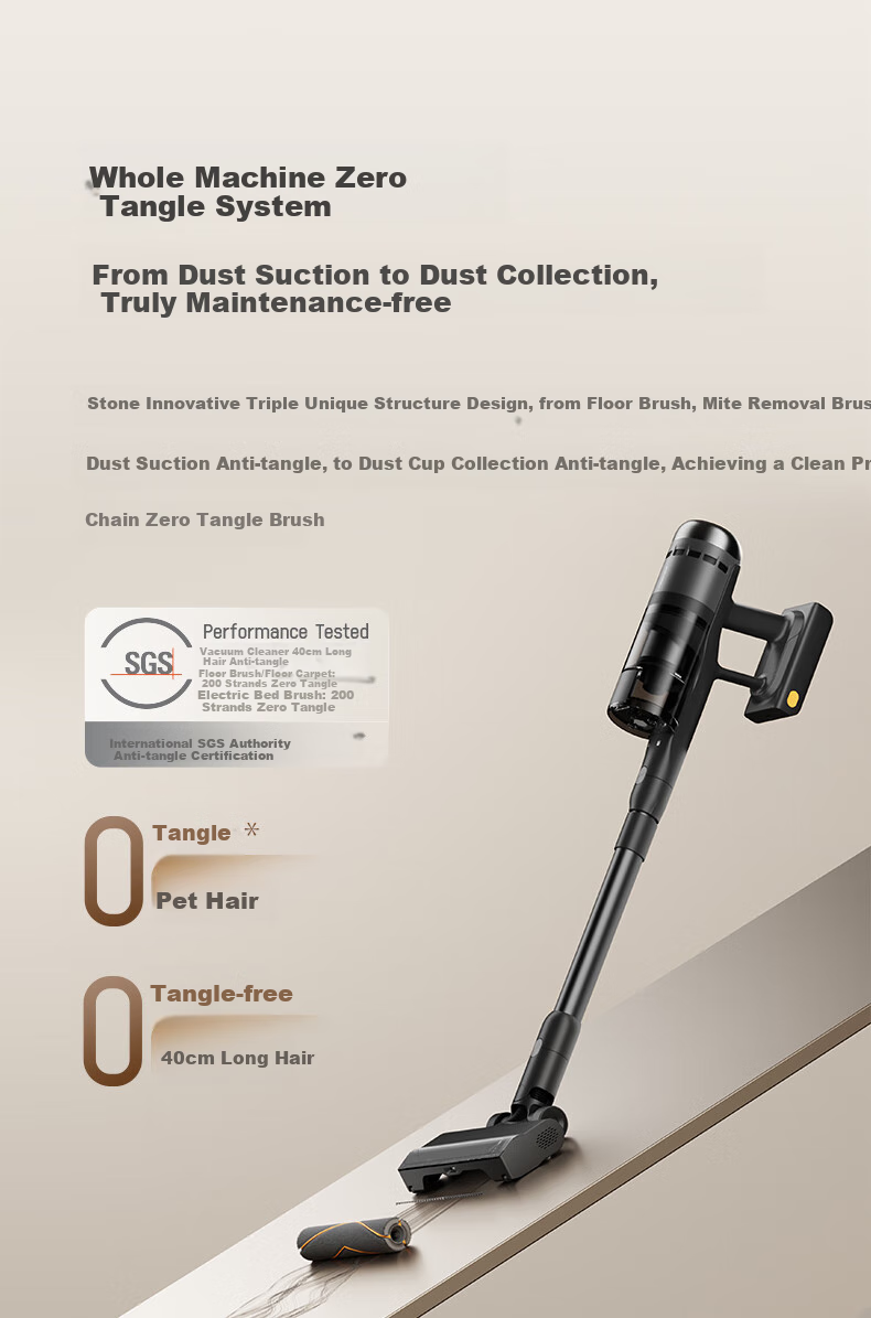 Roborock H50 Pro Self-Collecting Vacuum Cleaner [90-Day Dust-Free Full Chain, No Hair Tangling] Green Light Dust Detection, Cordless High Suction Power, Dust Mite Removal, Pet-Friendly Home Use 17
