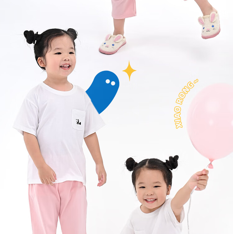 Xiaorong Indoor Quiet Children's Slippers Spring Autumn Winter Rabbit Design 2-9 Years Old Girls Floor Warm Cotton Waterproof Non-Slip 14