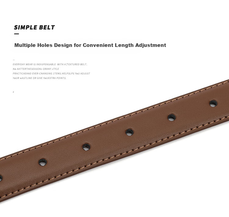 RED DRAGONFLY 2026 New Women's Cowhide Pin Buckle Belt, Trimmable Waistband, Trouser Belt, Birthday Gift for Wife, Comes with Gift Box 8