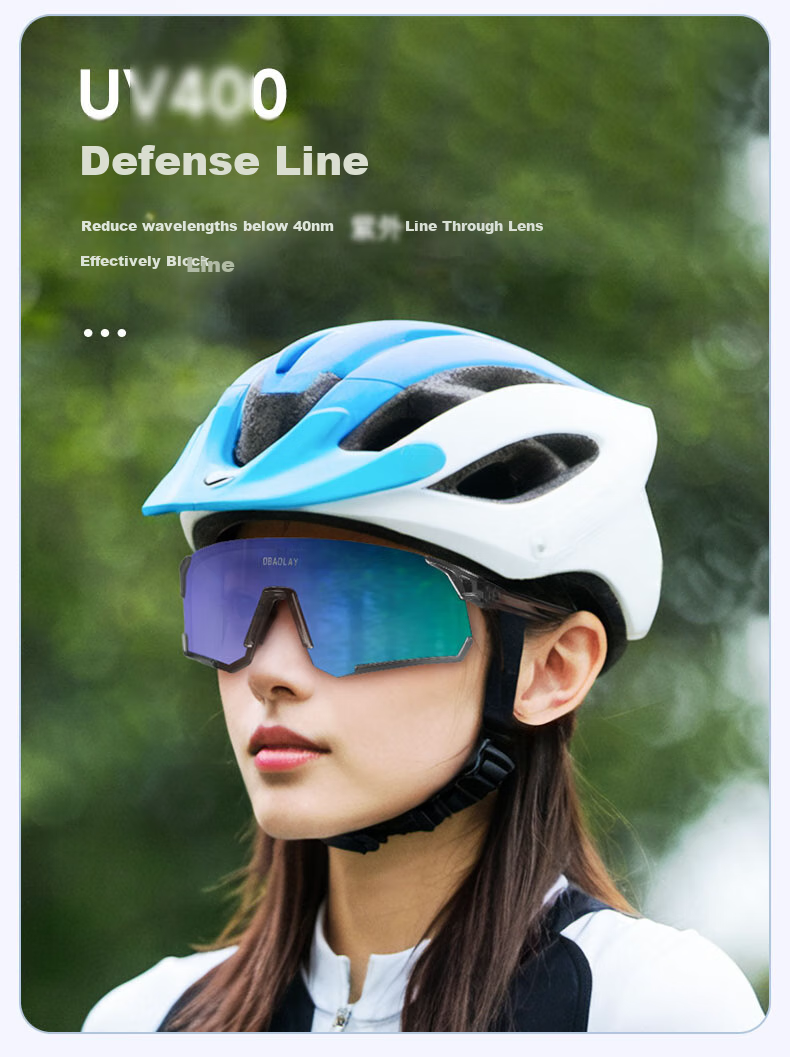 OBAOLAY Color-Changing Cycling Glasses for Running, Day And Night Use, Mountain And Road Bike Windproof Sports Goggles 5