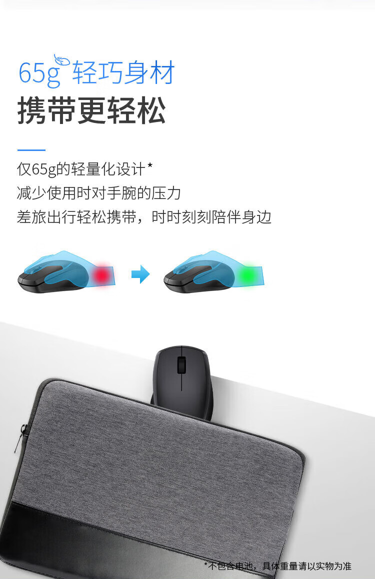 HP Wireless Bluetooth Dual-Mode Office Gaming Mouse for Laptop Desktop Optical Mouse Plug and Play Sensitive Switching Long Battery Life FM530A 2