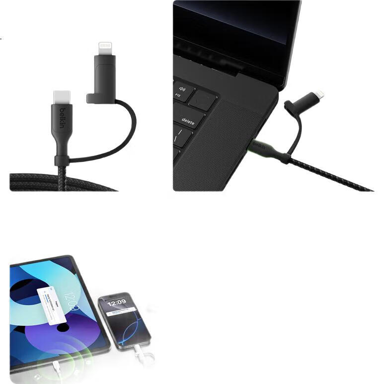 Кабель Belkin CAC003 Type-C to Type-C, 1.5 м, белый