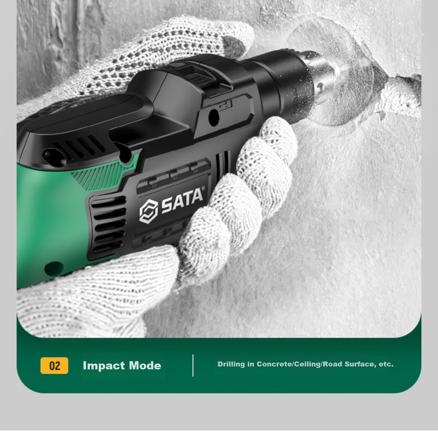 Shida (SATA) Impact Drill, Household Electric Drill, Electric Screwdriver, Multi-Functional, High-Power Handheld Drill, D05706 Standard Configuratio 9