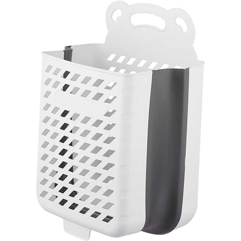 JEKO&JEKO Foldable Wall-Mounted Laundry Basket Household Hanging Dirty Clothes Storage Basket Bathroom Laundry Hamper Single Pack