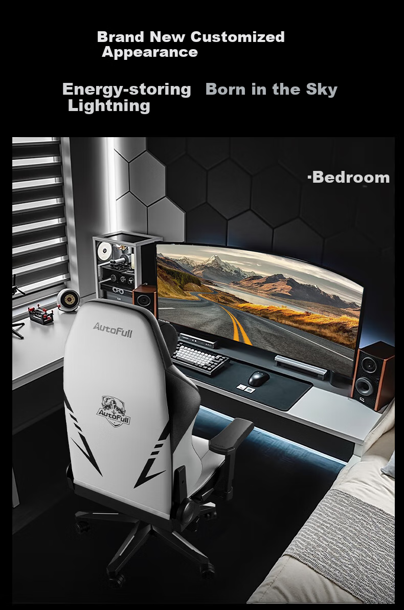 AutoFull C3Pro Little White Bear Ergonomic Gaming Chair for Women, Computer Chair, Office Chair, Reclining Chair for Long Sitting 17