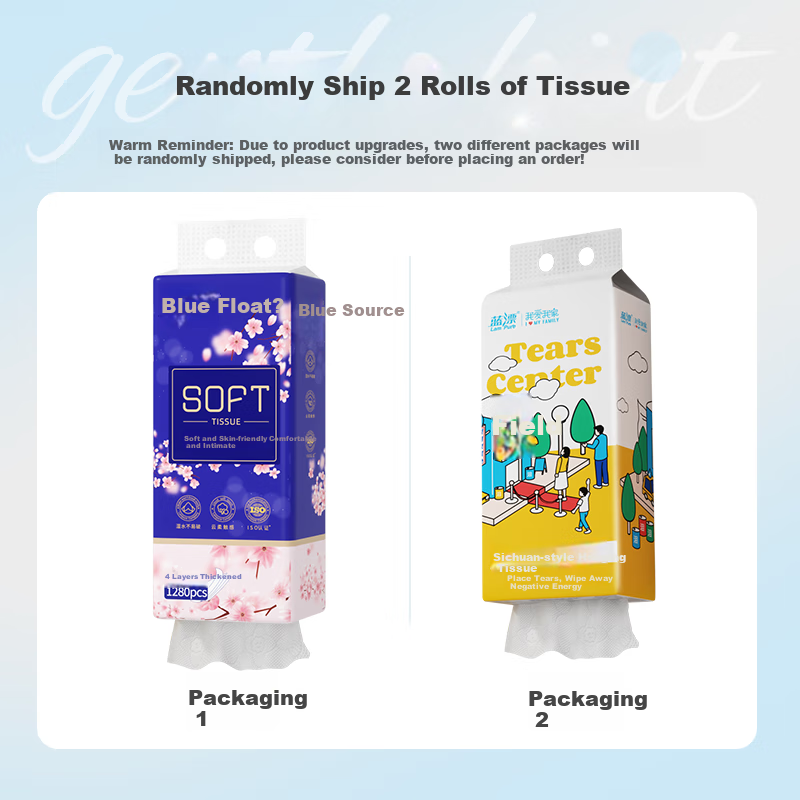 Lam Pure Hanging Tissue Paper, 4-Ply, 320 Sheets*10 Packs, Jacquard Pattern, Thickened Facial Tissues, Household Paper Towels, Napkins, Whole Box 2