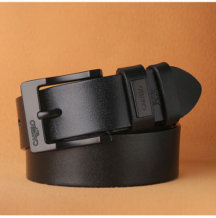 Cartelo Crocodile Men's Leather Belt Casual Automatic Buckle Top Layer Cowhide Waistband Business Belt Gift for Boyfriend 19