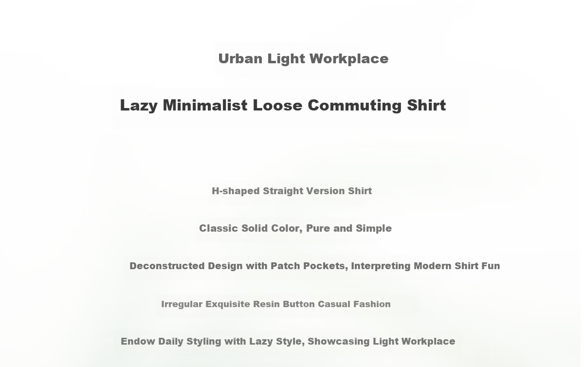 Chushen Spring And Autumn Long-Sleeve Shirt for Women, Turn-Down Collar, Embroidered Pocket Design, Versatile Commuter Blouse Top S143C2027 2
