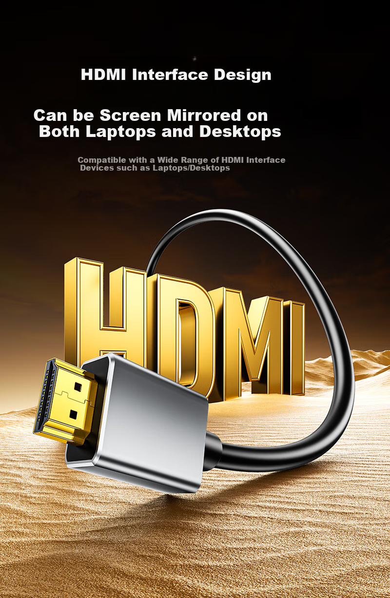SAMZHE HDMI Wireless Screen Mirroring Device, High-Definition Conference Sharing Device, Compatible with Laptops And Desktop Computers, for Connecting to TVs, Monitors, And Projectors, Point-To 50-Meter Transmission Device WP402 8