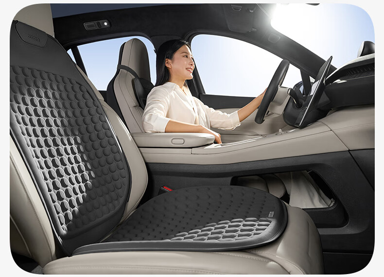 CICIDO Car Seat Cushion, Summer Automotive Seat Cooling Gel Pad, Ventilated And Breathable, All-Season Universal, for BMW, Audi, Tesla 8