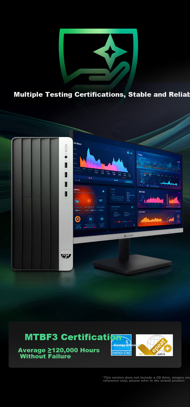 HP Zhan99 High-Performance Desktop Computer (14th Gen I5-14500, 16GB RAM, 1TB Storage, RTX3050 Graphics Card, 500W Power Supply) AI Design Workstation Delta Subsidies 6