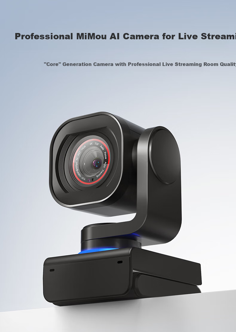 CreHiVi Mi Mou 2 4K Ultra HD AI Live Streaming Camera with Smart Pan-Tilt Tracking for E-Commerce Live Streaming, Entertainment, Meetings And Online Classes 1