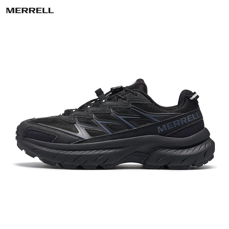 Merrell Outdoor Hiking Shoes, Men's And Women's Models, with Good Grip, Wear-Resistant, Breathable, Model 6325-02, Black, Size 41