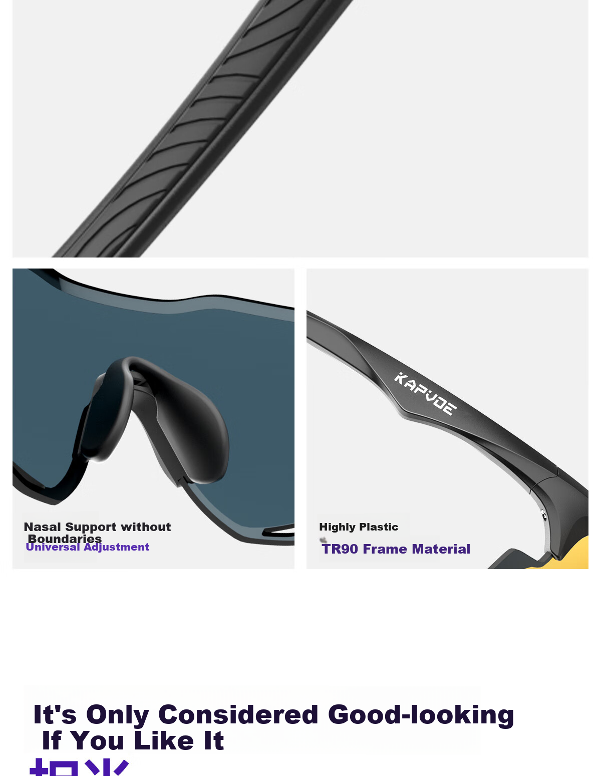 KAPVOE Leopard Color-Changing Running Glasses, Marathon-Specific Outdoor Sports Sunglasses, Anti-Glare And Windproof, Unisex for Men And Wome 12