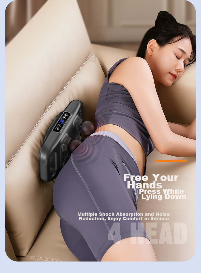 KONKA Twelve-Head Massage Gun, Fully Automatic Multi-Functional Full-Body Muscle Relaxation Massager, Professional-Grade Waist Leg Neck Fascia Gun, Birthday And New Year Gift for Parents And Boyfriends 7