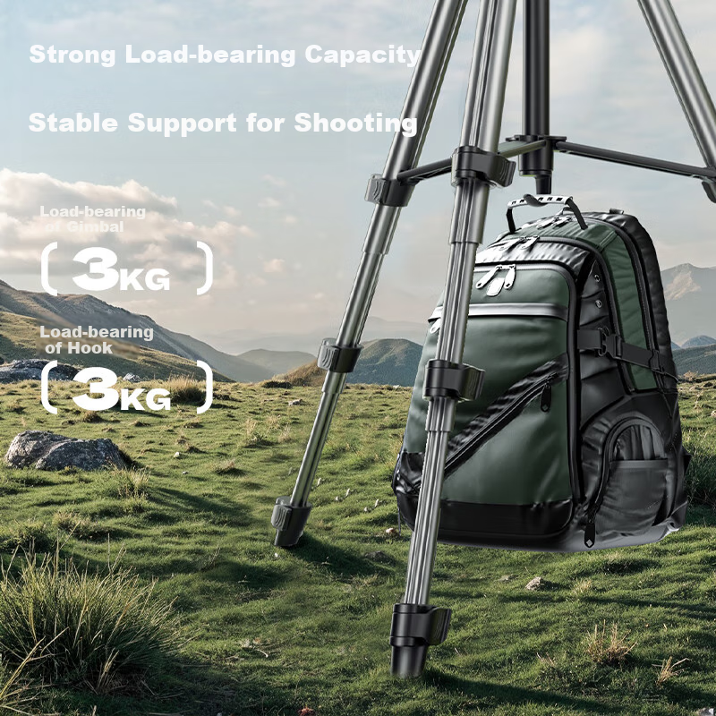 Llano Camera Tripod, DSLR And Smartphone Professional Photography Portable Stand, Mirrorless Camera Tripod Head, Live Streaming And Video Recording Professional Anti-Shake Suitable for Canon And Sony Cameras