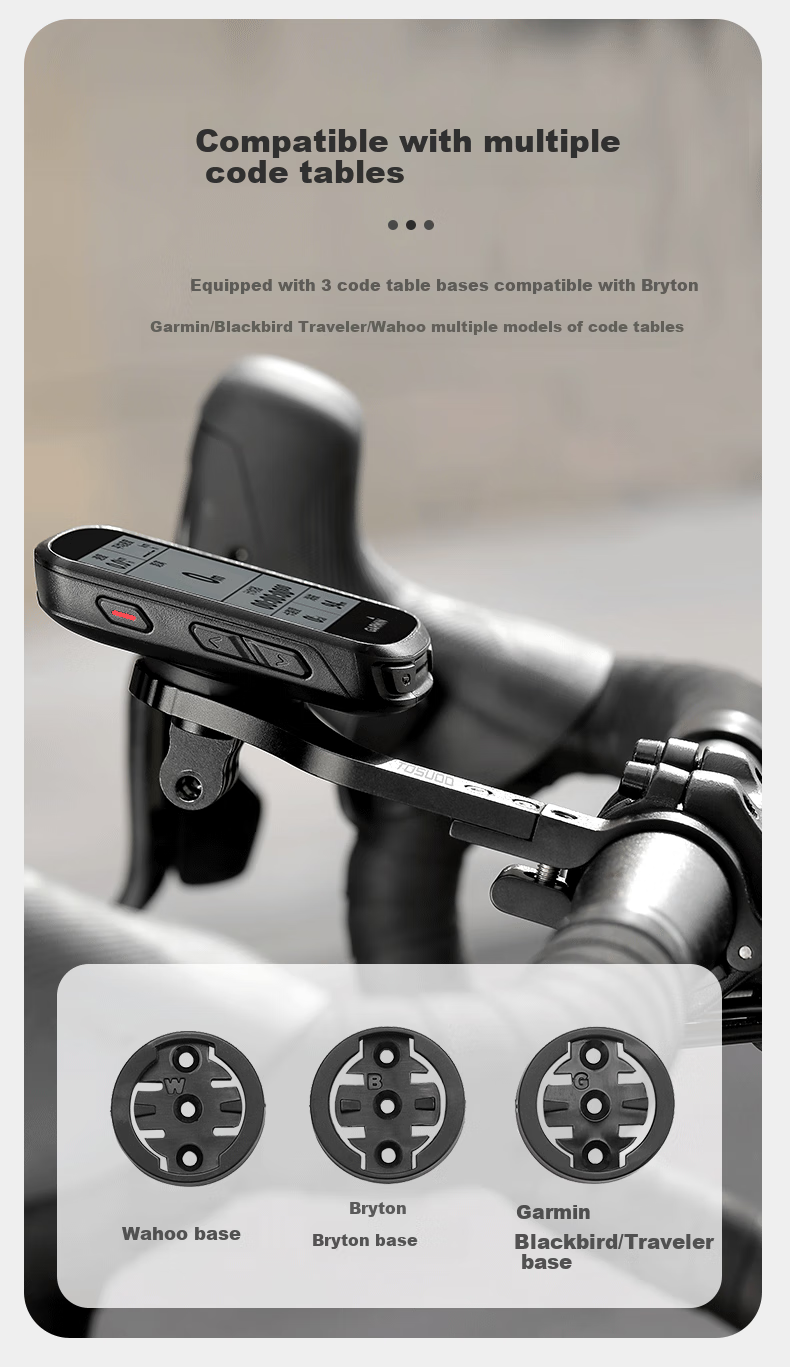 Tasiduizhang Mountain Bike Computer Mount, Aluminum Alloy Extension Bracket, Bike Light, Action Camera, Extended Base Accessory 4