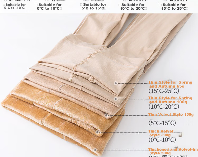 MAOHUO Women's Thigh-High Stockings, Autumn And Winter All-In Pants, Fleece-Lined Thickened Pantyhose, Warm Leggings for Women, Suitable for Outdoor Wear 2