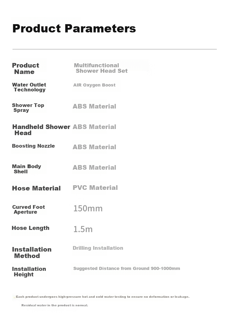 MJONI Shower Head Set with Integrated Design, Surface-Mounted Home Bathroom Shower System, High-Pressure Giant Top Spray with Dual Knobs ZY001 25