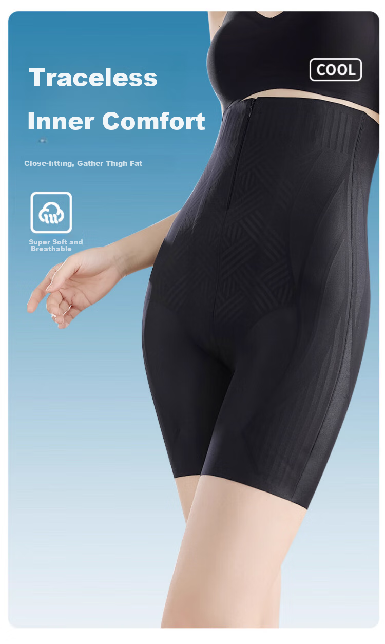 LangSha Tummy Control Shapewear for Women, High-Waisted Thin Slimming Pants, Postpartum Body Shaping Waist Trainer, Butt-Lifting Seamless Safety Shorts 10