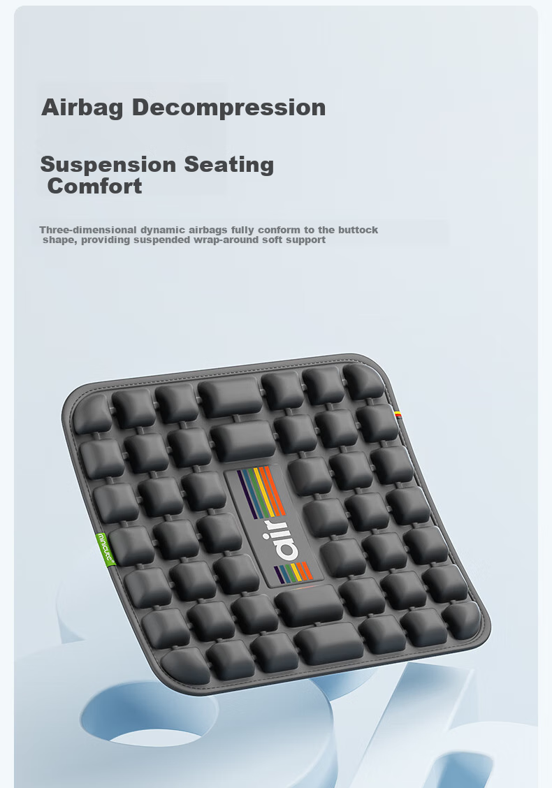 Minicute Ergonomic Cushion for Hemorrhoids, Breathable Seat Pad for Car And Office Chairs, All-Season Tailbone Protection, Non-Slip Chair Cushio 5