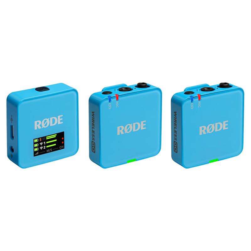 RODE Wireless Go3 Clip-On Microphone, Dual Mic System, 2.4G Anti-Interference, Vlog Essential, Outdoor Live Streaming, Multi-Device Compatible