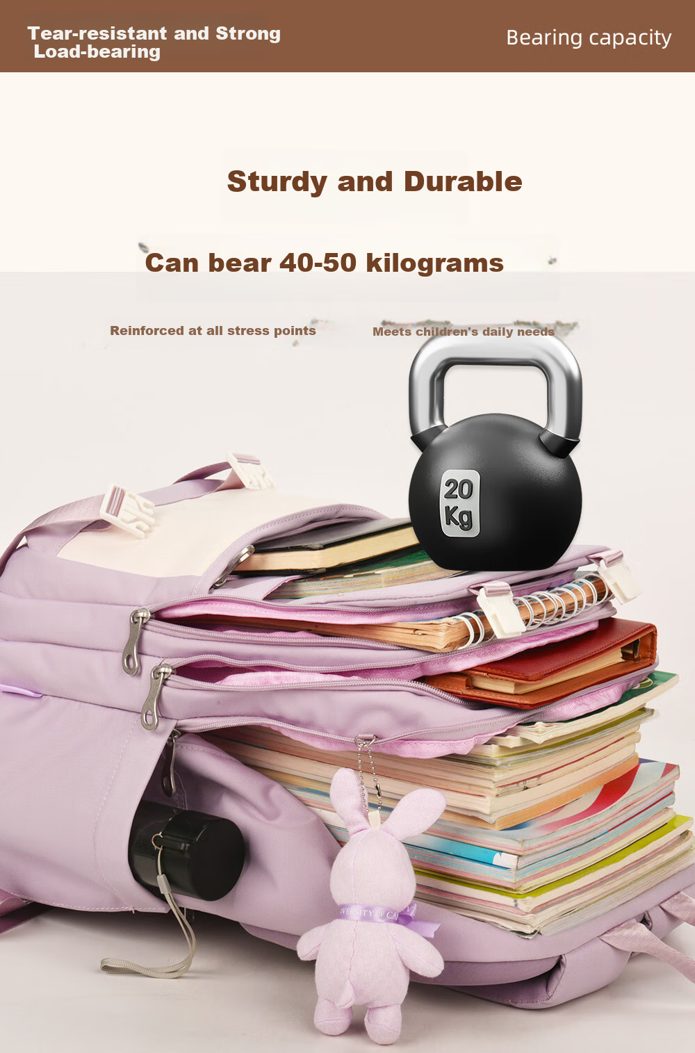 UNIVERSITY OF CAMBRIDGE Cambridge University Middle School Backpack for Girls, High School Student Casual Bag, Large Capacity Lightweight Backpack 6