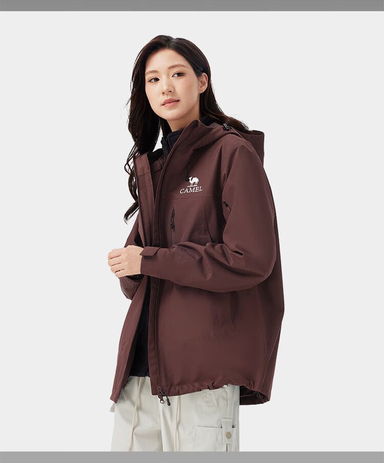 CAMEL (CAMEL) 【Wang Junkai's Choice - Rain God Cruiser】Outdoor 3-in-1 Fleece Assault Jacket 2025 New Model Coat 25