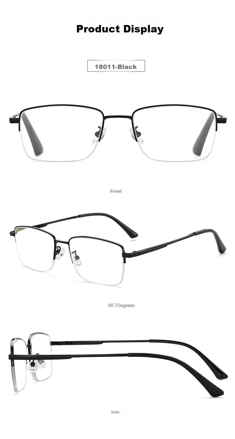 PLAYBOY PLAYBOY 2025 High-Definition Anti-Blue Light Reading Glasses for Men, Ultra-Light 18011 Gun Color, 150 Degrees, Qixi Festival 4