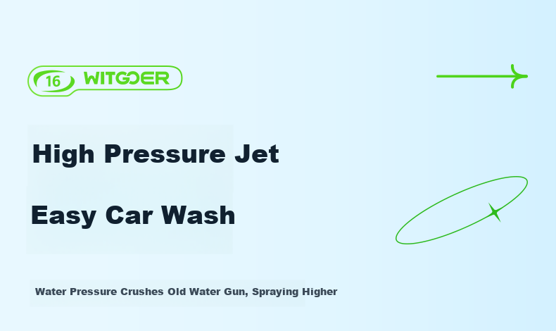 WITGOER Car Wash Machine Water Spray Gun, High-Pressure Household Pump, High-Power Lithium Battery Electric Wireless Powerful Cleaning, Portable Pressure Booster 26