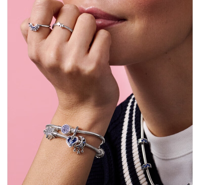 Pandora Dreamer Bracelet Set, Blue Hot Air Balloon Symbolizing Freedom, Birthday Gift for Girlfriend 1