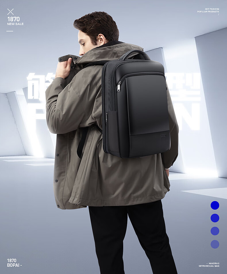 Bopai Business Backpack for Men, 16-Inch Laptop Bag, Travel Backpack, College Student Bookbag, Gift for Me 1