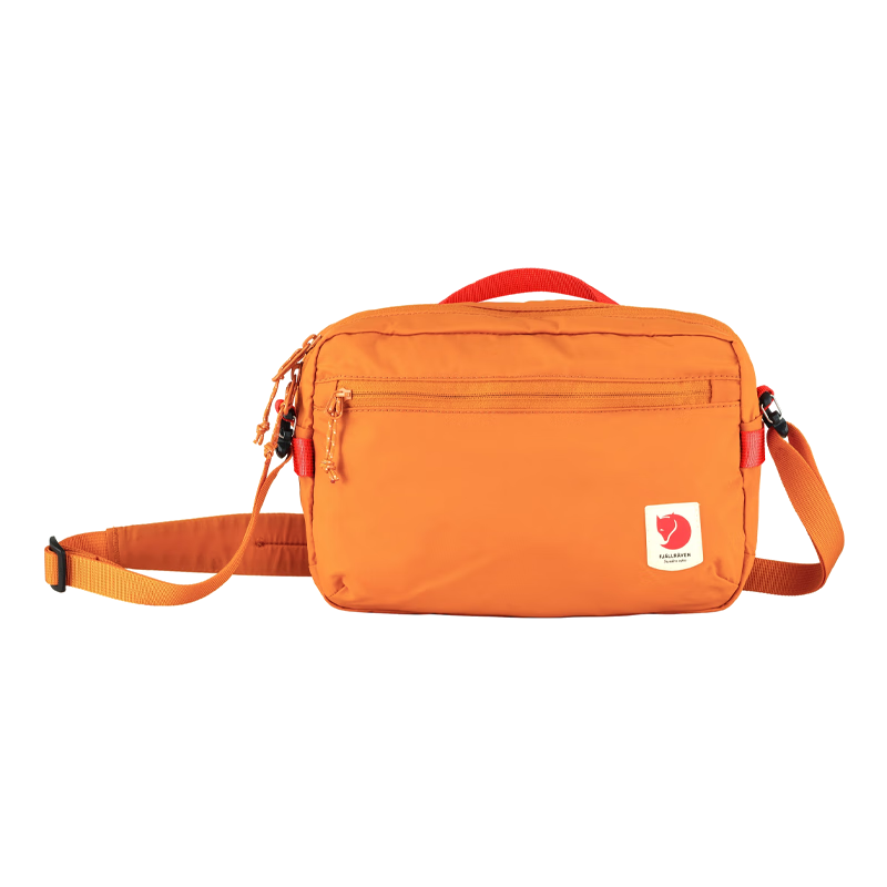 FJALLRAVEN Crossbody Bag, Everyday Sports Shoulder Bag, Waist Pack, 23227-207, Sunset Orange, 3L