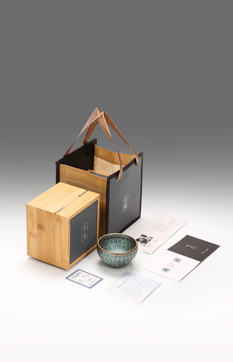 Songyun Yan Xiaohua Dunhuang Hand-Painted Lotus Flower Gaiwan, Tea Cup, Host Cup, Tasting Cup, Tea Set Gift, Mid-Autumn Festival Present 2