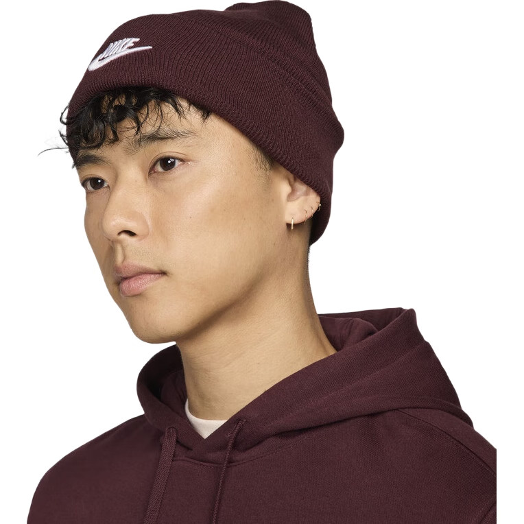 NIKE PEAK BEANIE TC FUT Sports Cap HF0186-652 Deep Red One Size Fits All