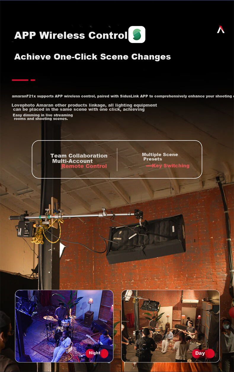 Aputure F21X Roll-Up Light, Live Streaming Fill Light, Adjustable Cool And Warm Color Temperature, Portable for Portrait Photography, Video Photography Light, Continuous Light 9