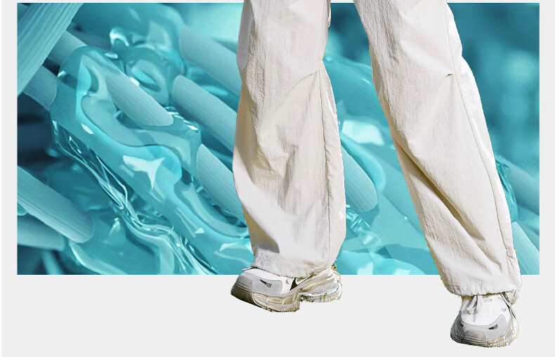 ESE-Y Quick-Dry Cooling Cargo Pants for Women, 2025 Summer New Style, Sun Protection Thin Wide-Leg Loose Paratrooper Pants, Gray And White, Size 28 7