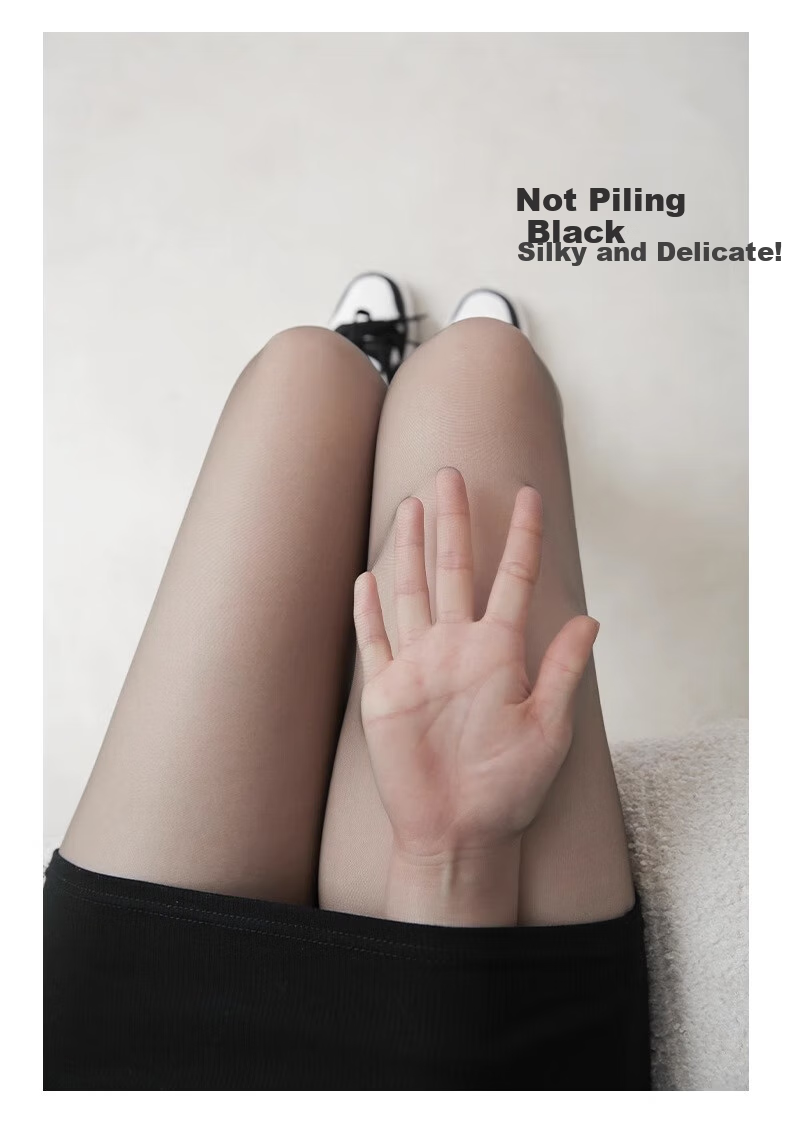 LangSha Crotchless Tights Stockings 0D Sexy Ultra-Thin Toe Point Fully Transparent Summer Thin Invisible Pantyhose 2 Pairs 6