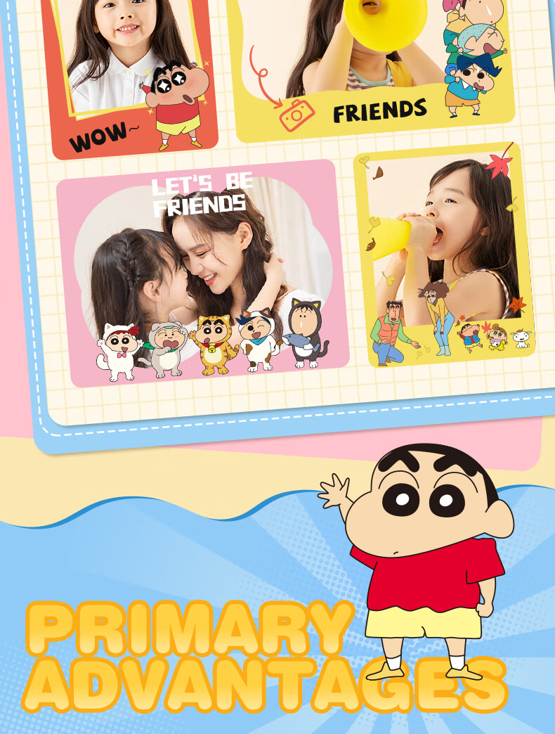 MAQUCC Crayon Shin-Chan Student Camera, High-Definition CCD, for Children Ages 6-10, Popular Toy, Birthday Gift for Girls, Entry-Level Camera for Young Girls, V2 Blue 5