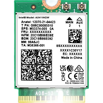 EB-LINK Intel AX411 Chip Laptop Wireless Network Card, 5374M M.2 CNVIo2 Interface, WiFi6E Gigabit Tri-Band Network Card, Bluetooth 5.3, Computer Built-In Module