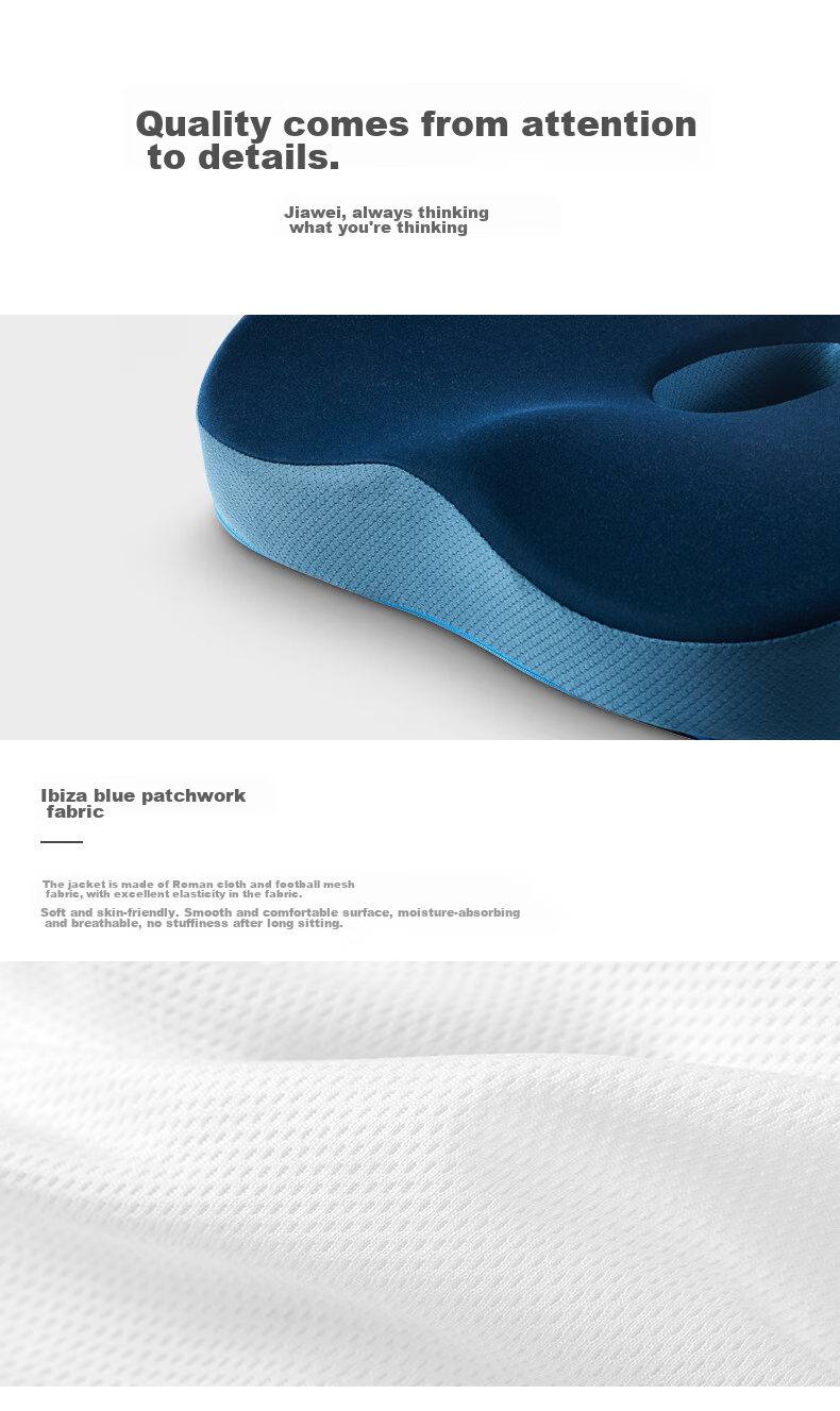 JAGO Lumbar Support Cushion, Seat Back Pillow, Office Lumbar Support, Back Care Cushion, Long-Sitting Aid, Butt Pad, Chair Pad 13