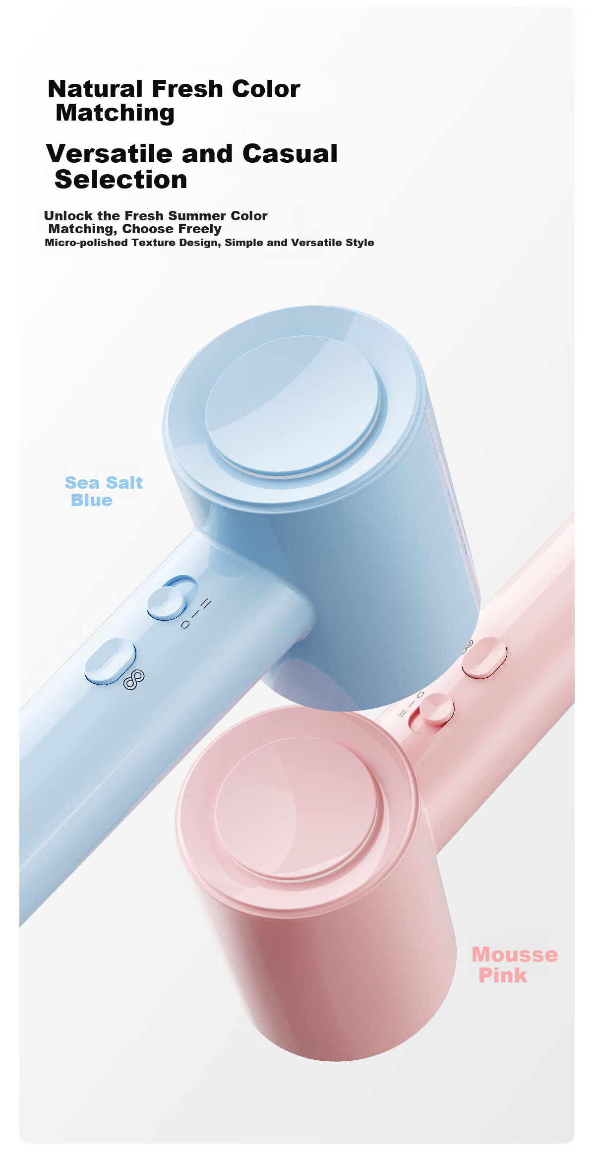 POVOS [Mid-Autumn Festival Gift] P7 High-Speed Hair Dryer for Home And Student Dormitory, Negative Ion, High Power, Quick-Drying, Low Noise PH7001 Sea Salt Blue, Gift for Girlfriend Or Wife 11