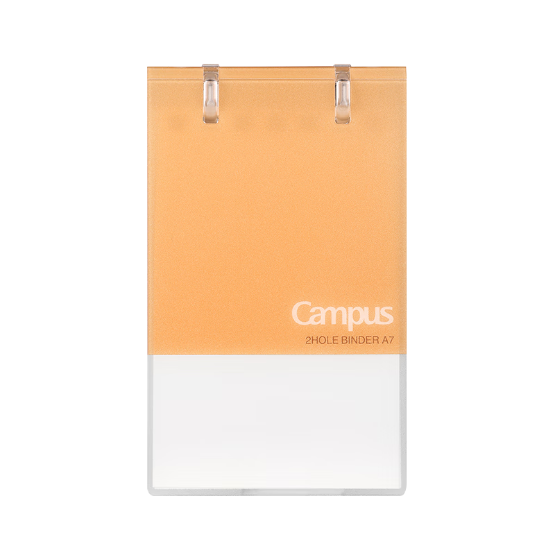 KOKUYO A7, 20 Sheets Per Blank Inner Page, Single Book, Campus Series A7mini Two-Hole Loose-Leaf Notebook, Orange WCN-CBN525YR