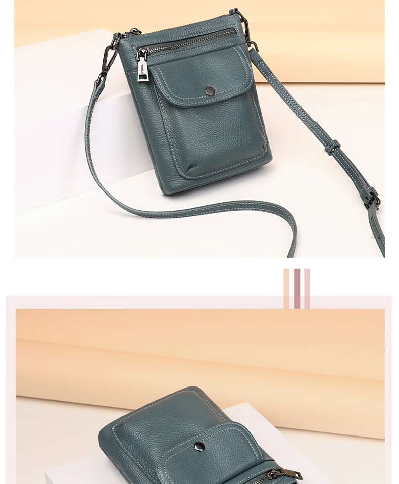 YUYULA Women's Cowhide Leather Bag Fashionable Luxury Crossbody Shoulder Bag Birthday Gift for Girlfriend Wife 7