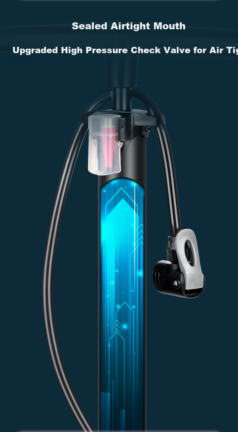 HONOR N Bicycle Pump for Home Use, New High-Pressure Road And Mountain Bike Inflator, Electric Motorcycle Universal Car Pump 5