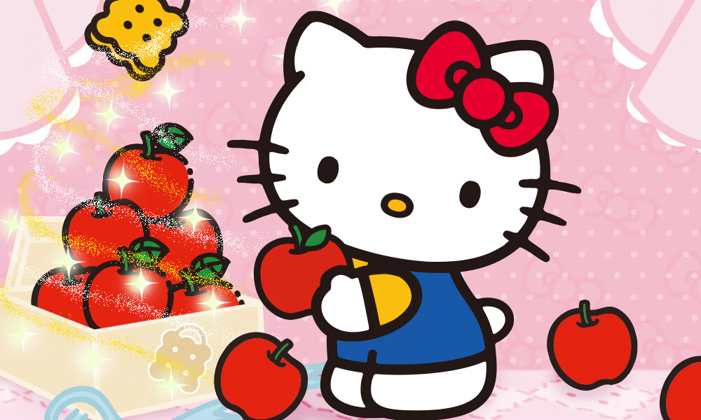 Toutou Birthday Gift, HelloKitty Shoulder Bag, Sanrio Waffle Bag, Red Hello Kitty Zodiac Year Souvenir 1