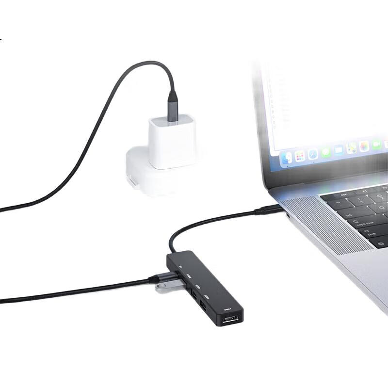 USB-C хаб Acasis с USB 3.0, HDMI-адаптер 4K, быстрая зарядка PD, конвертер для Huawei, Apple