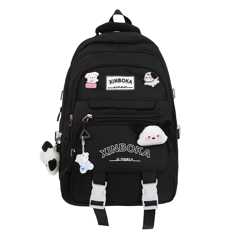 JINSHIWQ School Backpack for Primary and Secondary Students 2025 New Large Capacity Lightweight Stylish Shoulder Bag for Boys and Girls