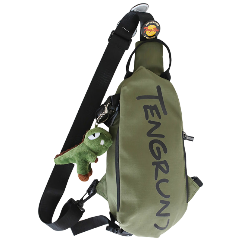JINSHIWQ Men's Crossbody Bag Outdoor Sports Shoulder Bag Trendy Versatile Women's Small Backpack Simple Casual Large Capacity Waist Bag