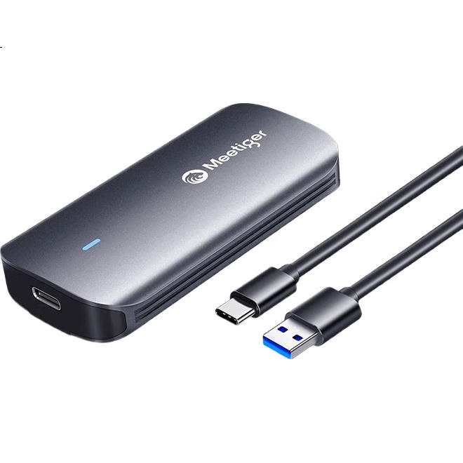 Внешний корпус M.2 NVMe SSD Mihu GM05, USB Type-C, 5 Гбит/с, алюминиевый сплав, для SSD 2230/2242/2260/2280, черный